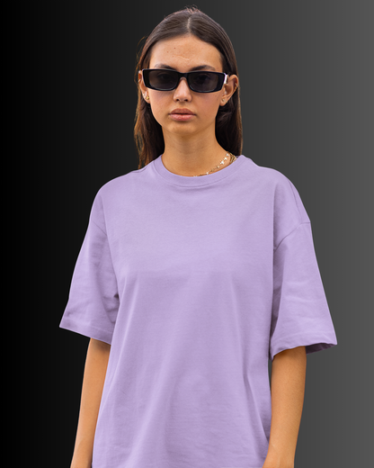 Organic Cotton Oversized T-shirt (Lavender) #167
