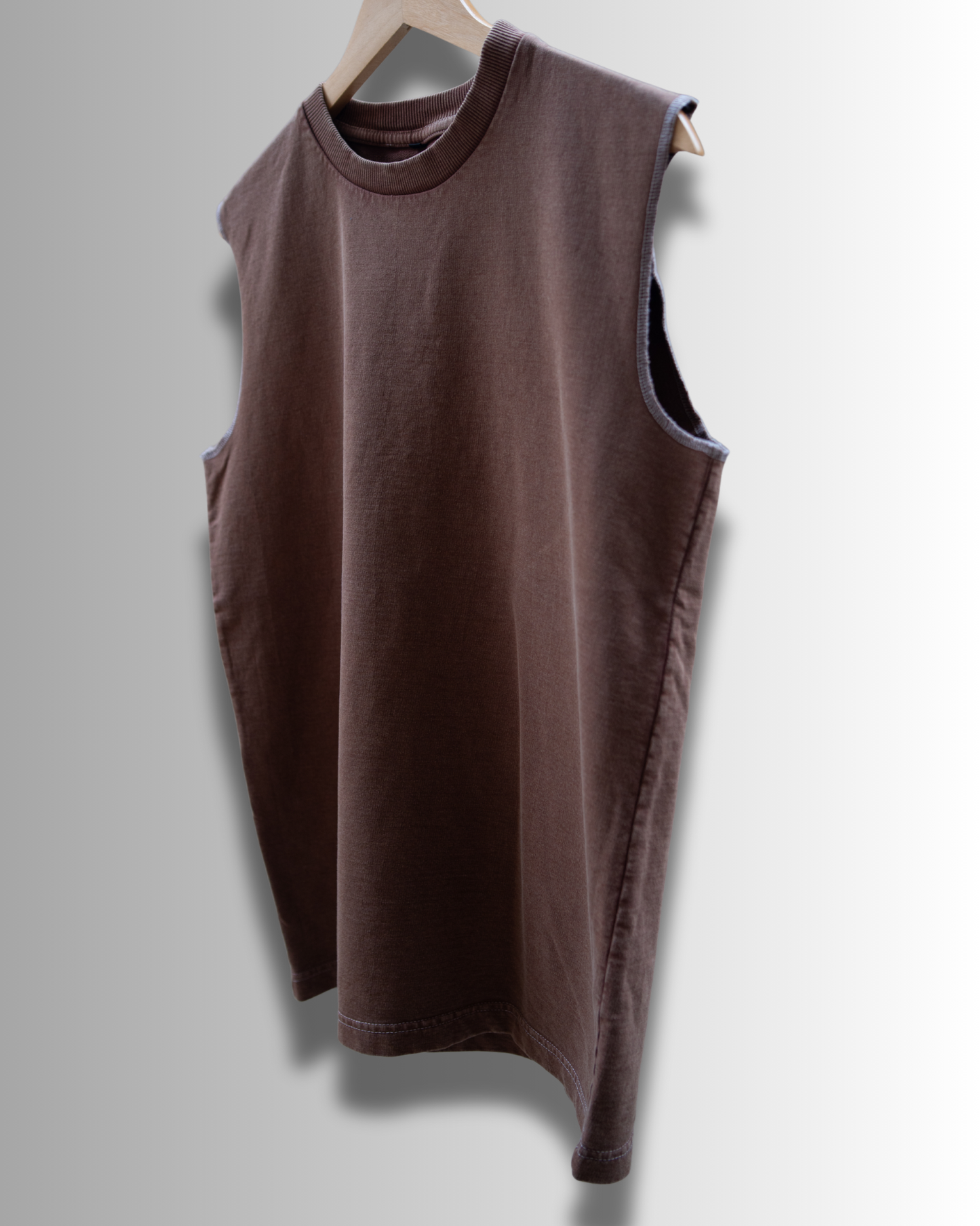 Vintage-Washed Sleeveless Tank Top #208