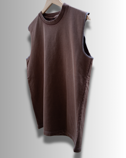Vintage-Washed Sleeveless Tank Top #208