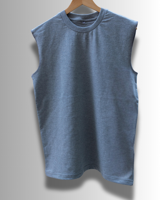 Sleeveless Tank Top (French Terry Cotton) #200