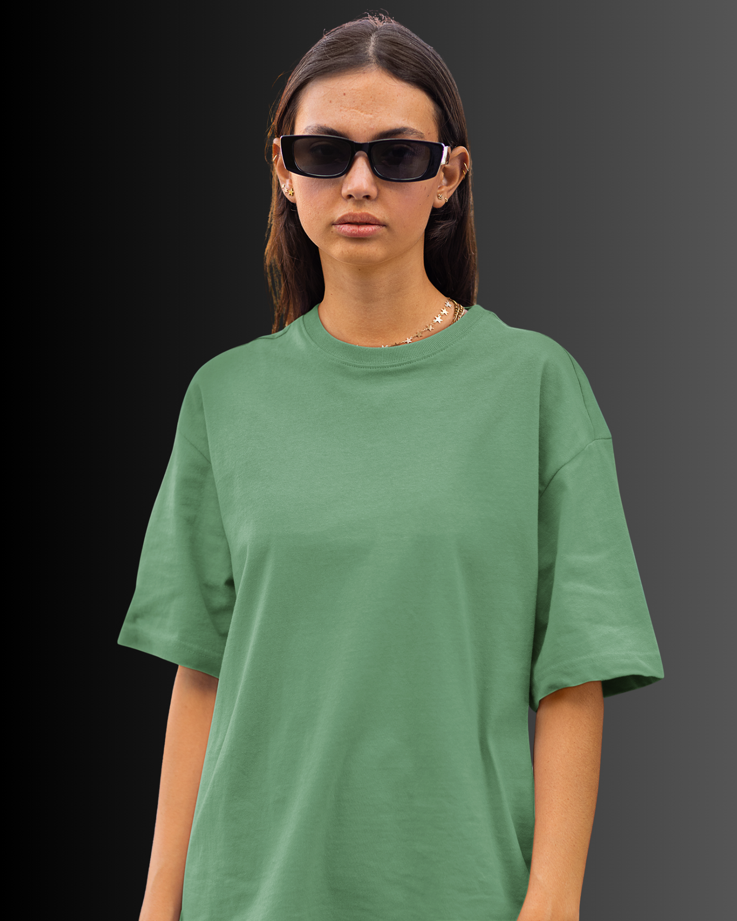 Organic Cotton Oversized T-shirt (Mint Green) #168