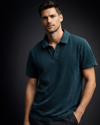 *Vintage Washed* Premium Polo Tee #206