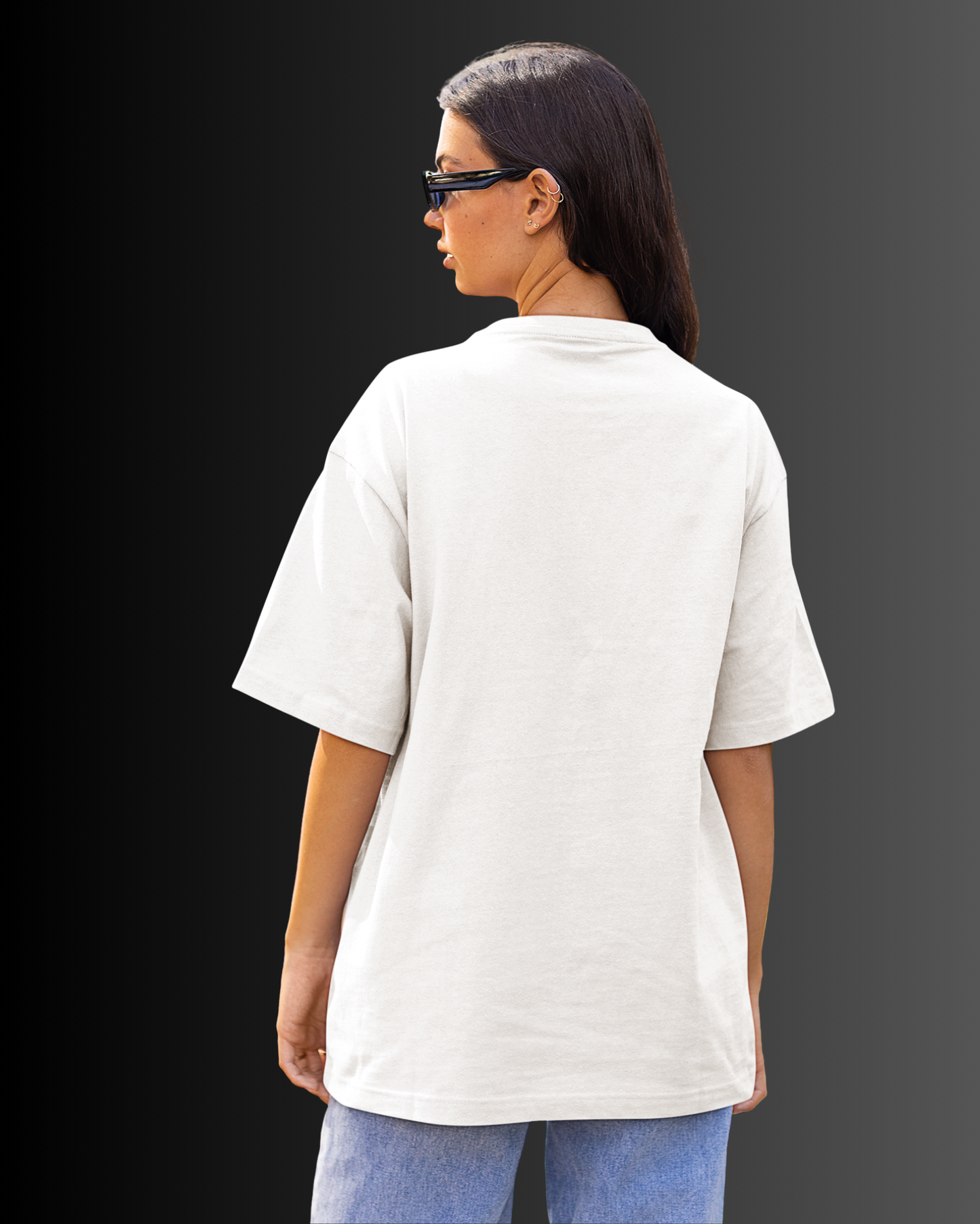 Organic Cotton Oversized T-shirt (White) #173