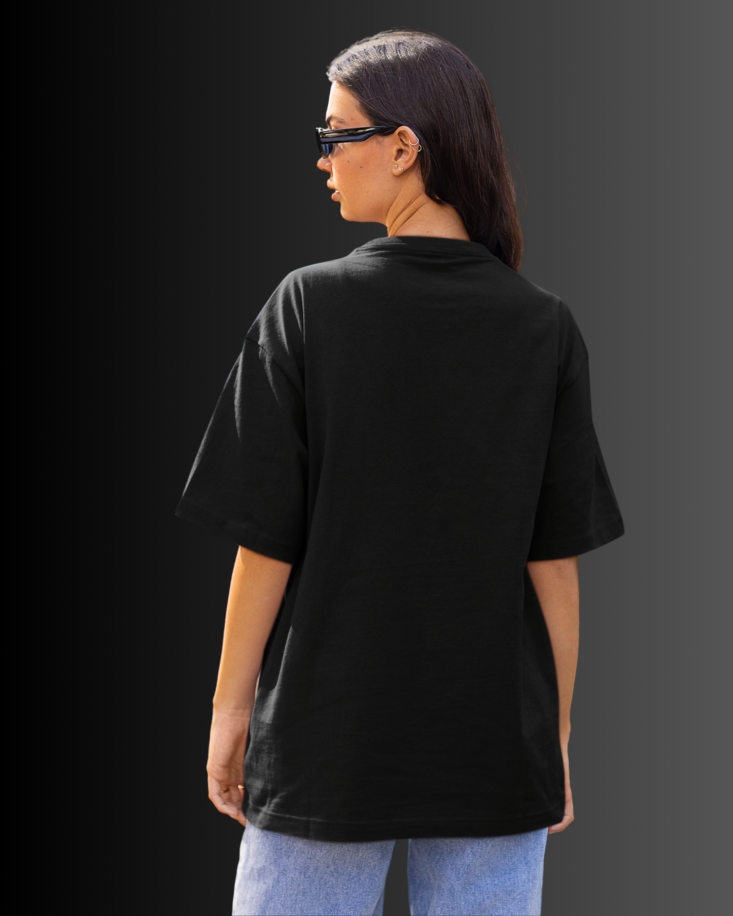 Organic Cotton Oversized T-shirt (Black) #164