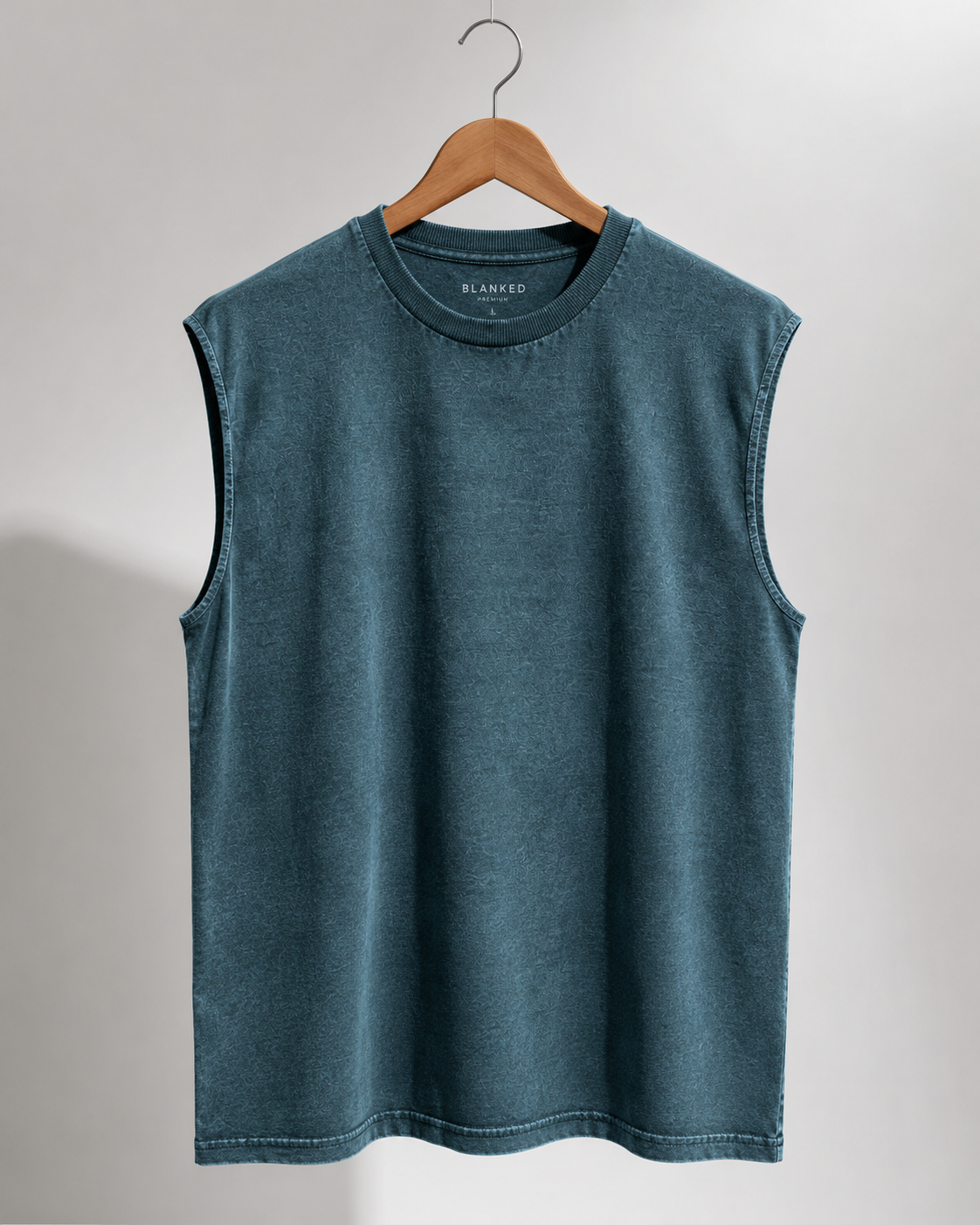 Vintage-Washed Sleeveless Tank Top #224
