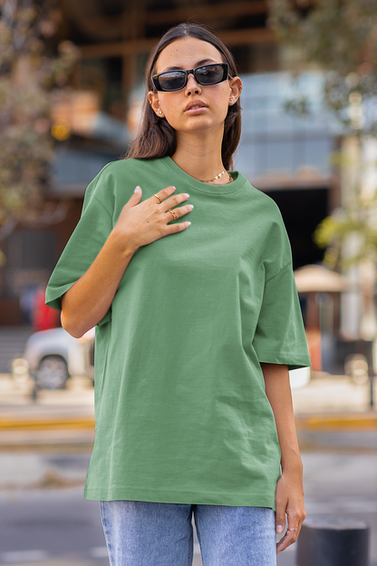 Organic Cotton Oversized T-shirt (Mint Green) #168