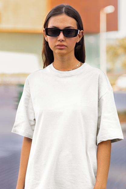 Organic Cotton Oversized T-shirt (White) #173