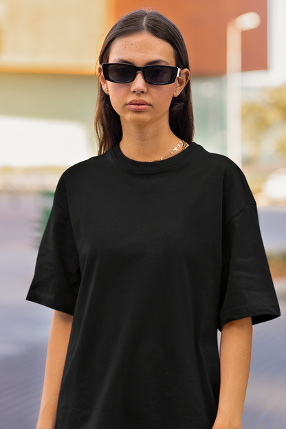 Organic Cotton Oversized T-shirt (Black) #164